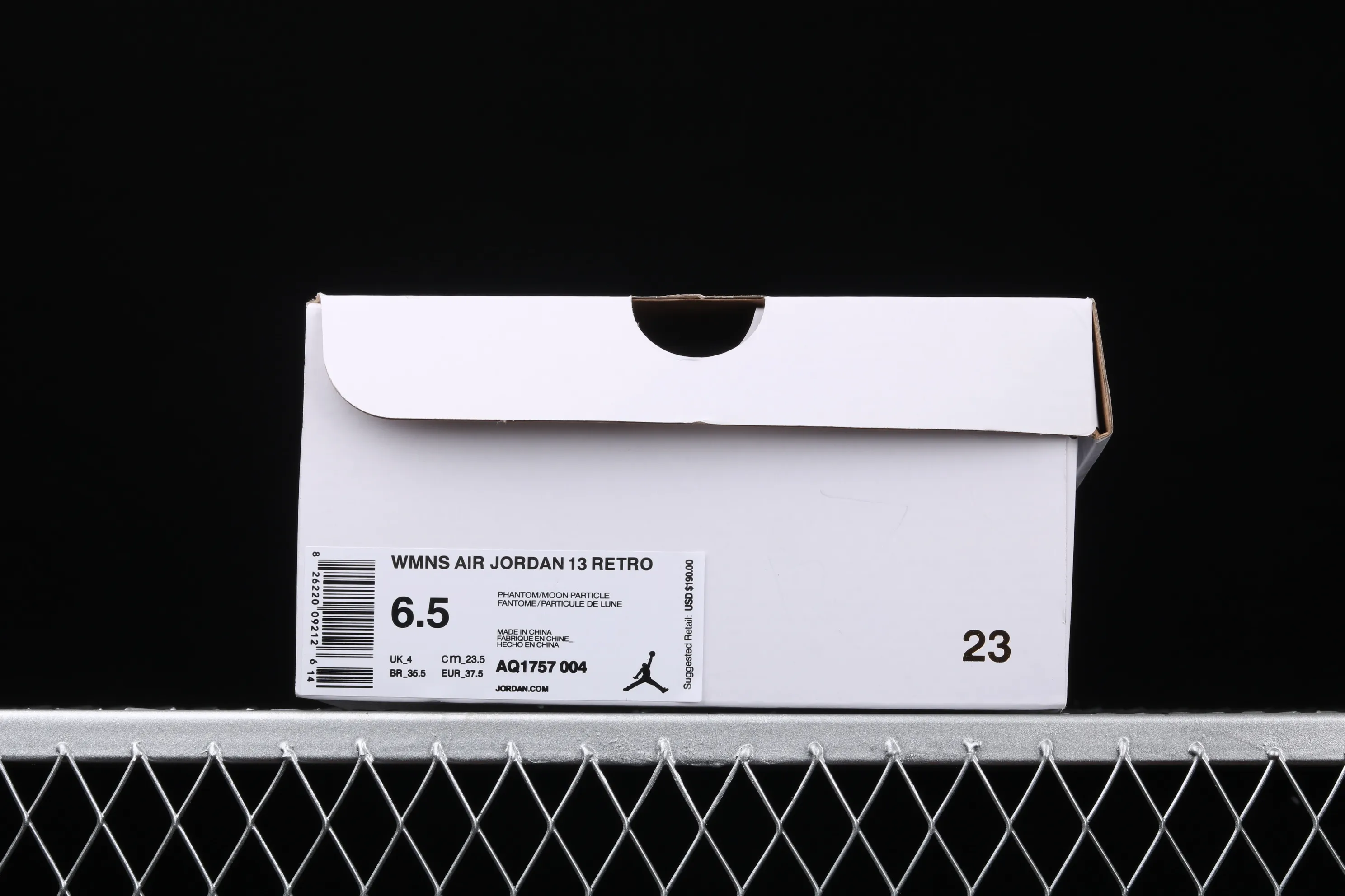 All Categories Air Jordan Jordan Series Basketball Shoes Air Jordan 13 Air Jordan 13 Phantom AJ13 Joe 13 Gray and White Earl Basketball Shoes Real Head Layer Real Cat Eyes AQ1757-004